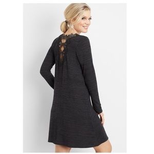 Maurices scoop neck crocheted back dress Size Med